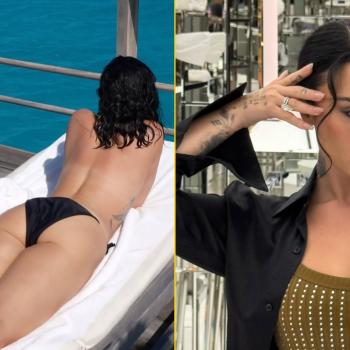 Похудевшая Деми Ловато позирует ТОПЛЕСС