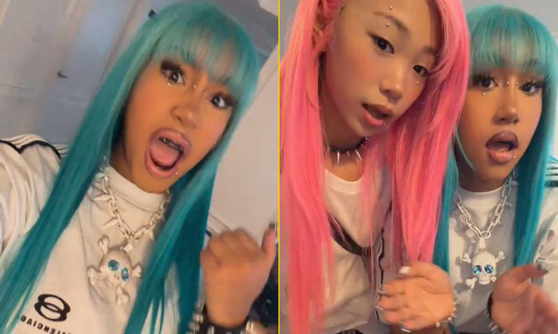 Норт Уэст включила «рок-звезду»: пирсинг переносицы, чёрные грили и череп на 106 карат