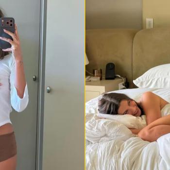 Хейли Бибер устроила «постельный» показ:простыни, селфи и кухня цвета масла