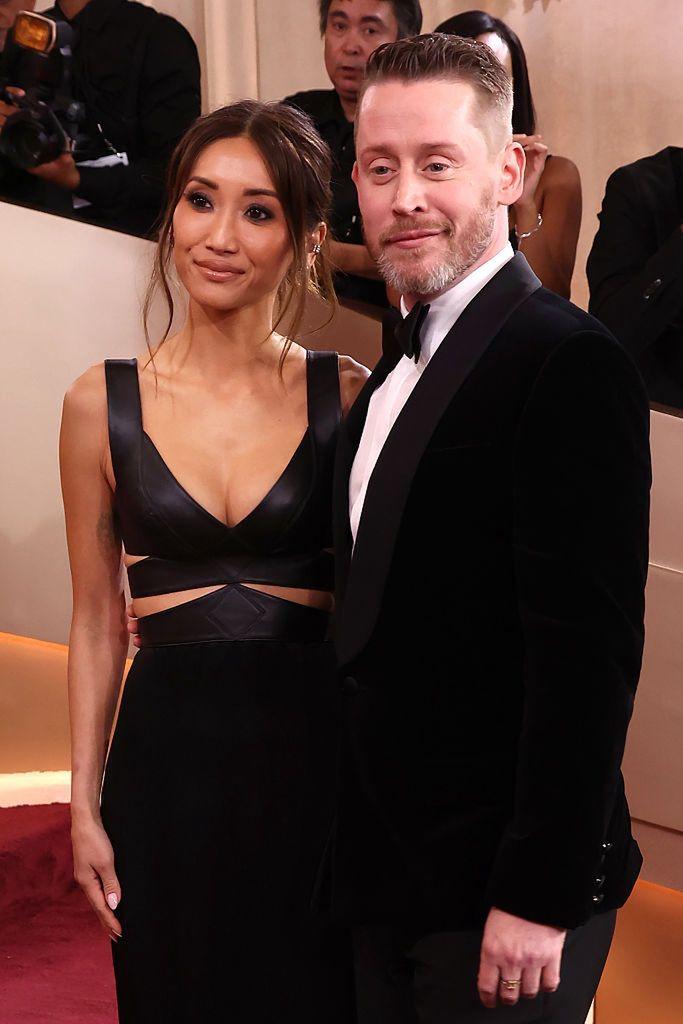 Маколей Калкин и Бренда Сонг на церемонии вручения премии «Золотой глобус».