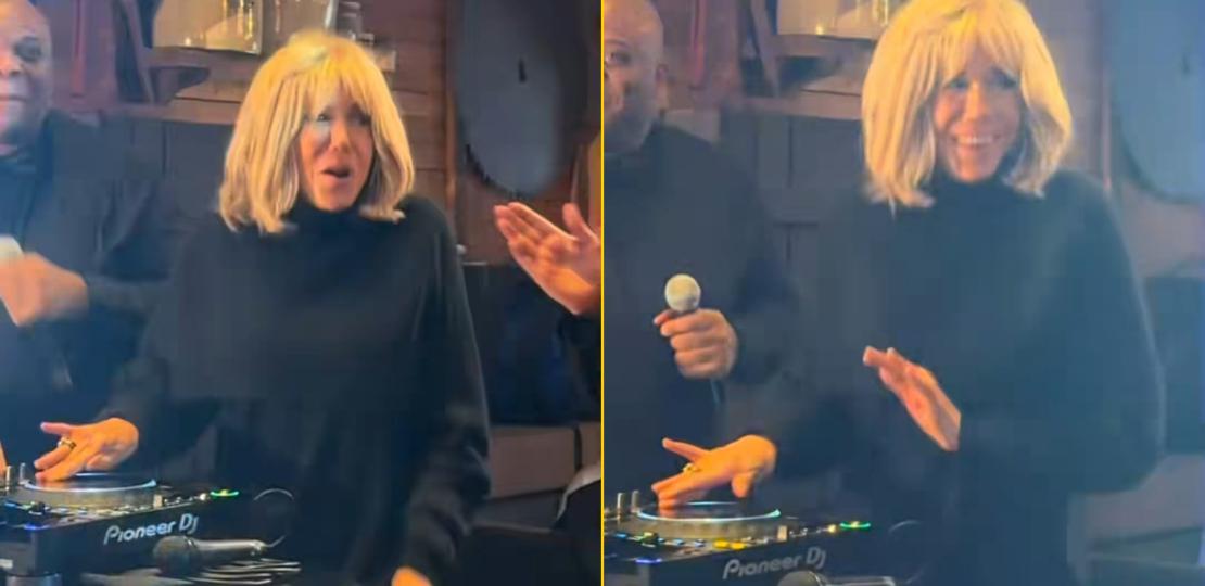 Брижит Макрон зажигает в роли диджея и танцует под песню “Forever Young”
