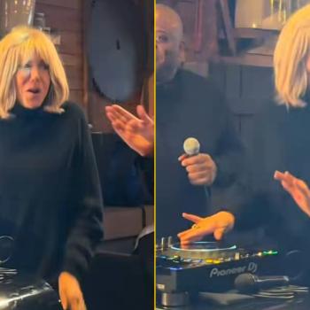 Брижит Макрон зажигает в роли диджея и танцует под песню “Forever Young”