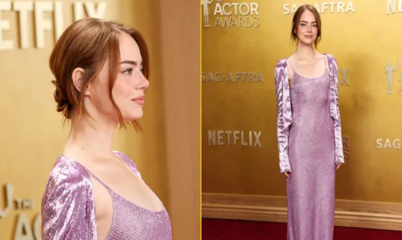 Эмма Стоун вышла в кардигане на красную дорожку SAG Awards 2026