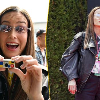 Бри Ларсон выбрала сдержанный total black для Гран-при Японии