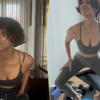 Халле Берри показала подтянутую фигуру и поделилась своим секретом баланса