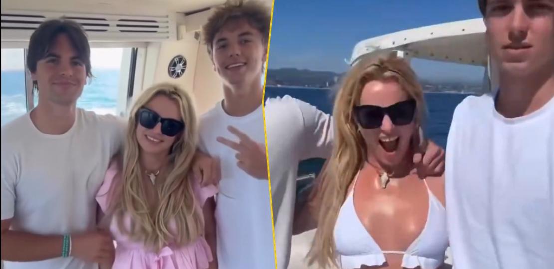 Бритни Спирс показала редкие кадры с сыновьями во время отдыха на яхте