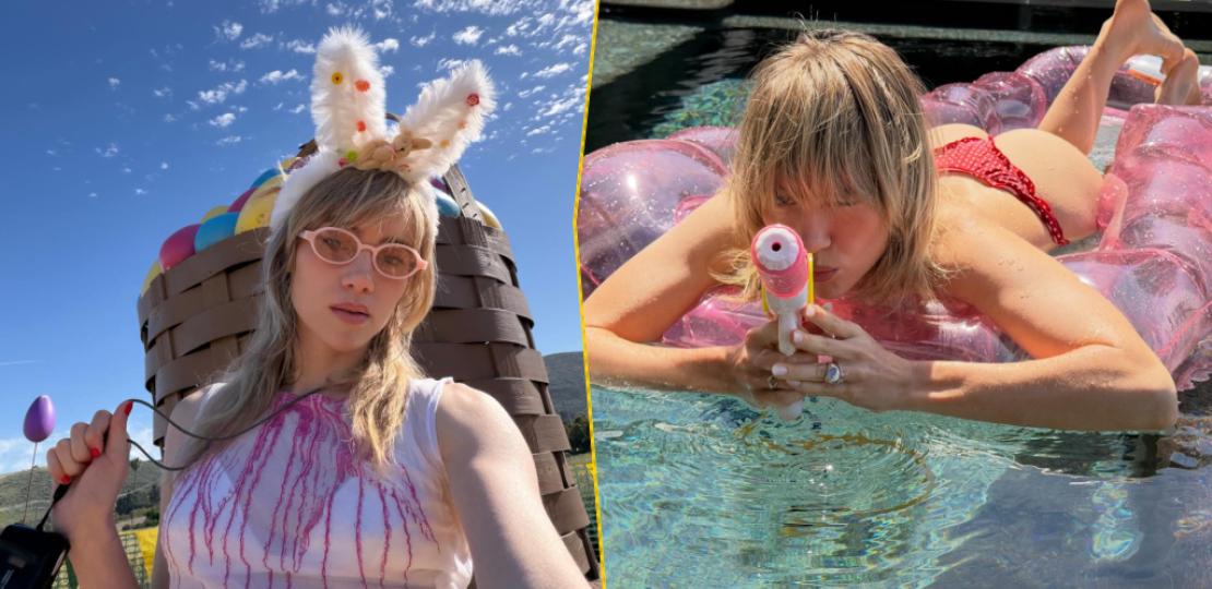 Сьюки Уотерхаус показала яркий летний образ в красном бикини