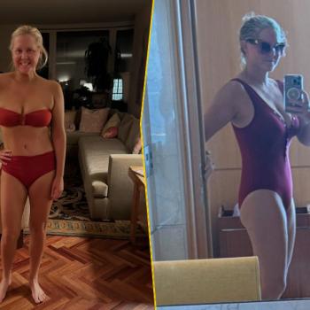 Эми Шумер показала селфи в красном купальнике и с юмором открыла летний сезон