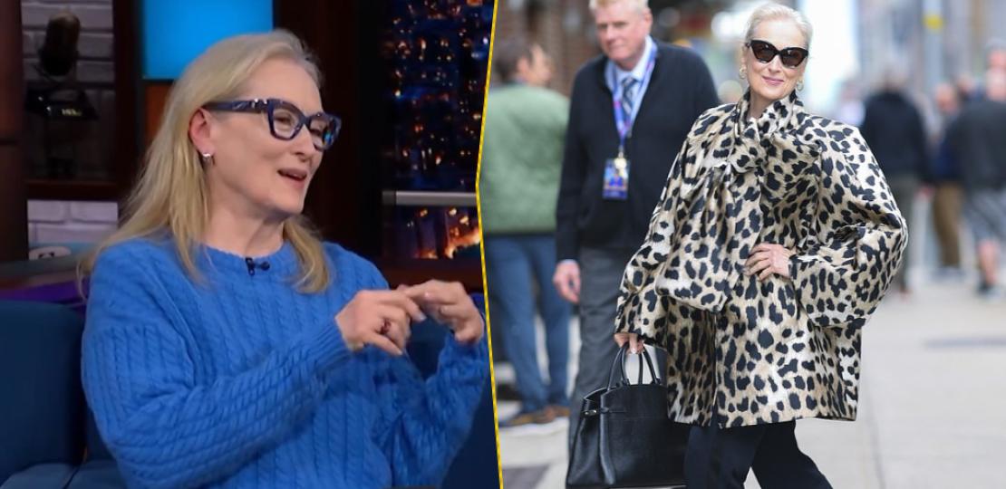 Мерил Стрип повторила культовый образ из «Дьявол носит Prada» на шоу Стивена Кольбера